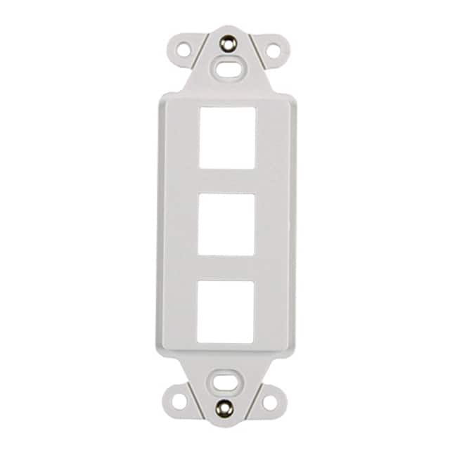 FPRMF3-W MOD FRAME SNGL GANG 3PORT WHITE