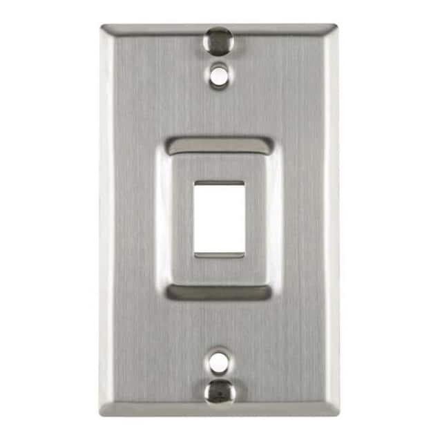 FPSINGLE-WPSS FACEPLATE SNGL GANG 1PORT SILVER