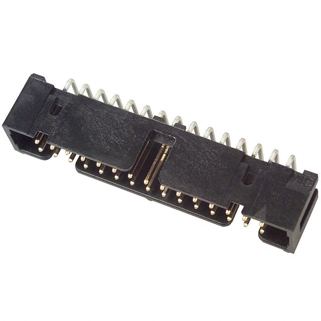2530-5002-UG CONN HEADER 30POS R/A .100 T/H