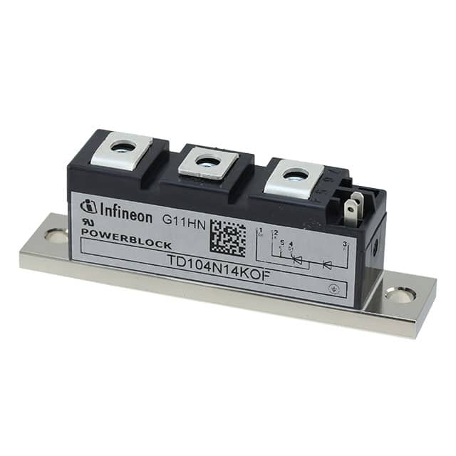 TD104N14KOFHPSA1 THYRISTOR MODULE 1400V 104A