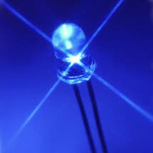 Z-213B/290TG LED BLUE CLEAR 5MM ROUND T/H