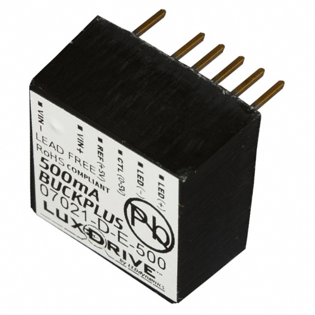 7021-D-E-500 LED SUPP CC BUCK 32V 500MA 7SIP
