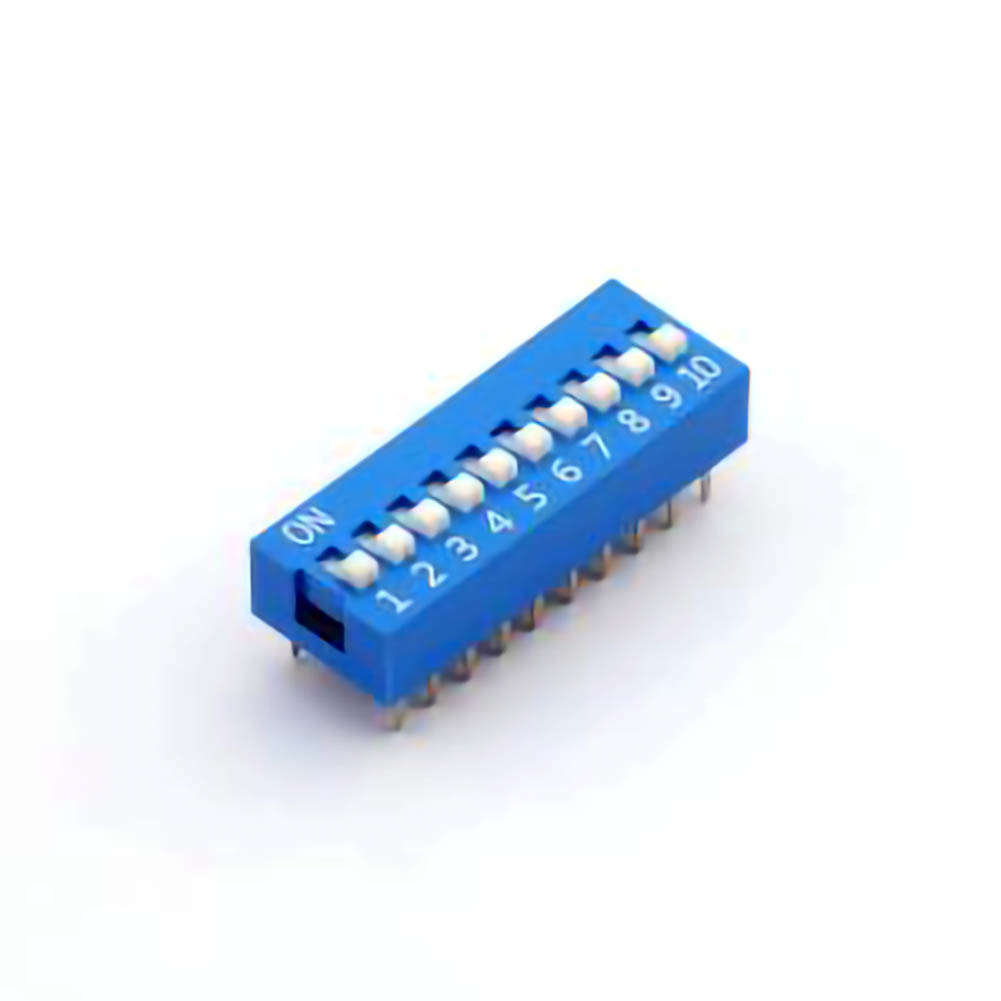 DS-10-B-T Blue flat dial 10-bit KE dial switch